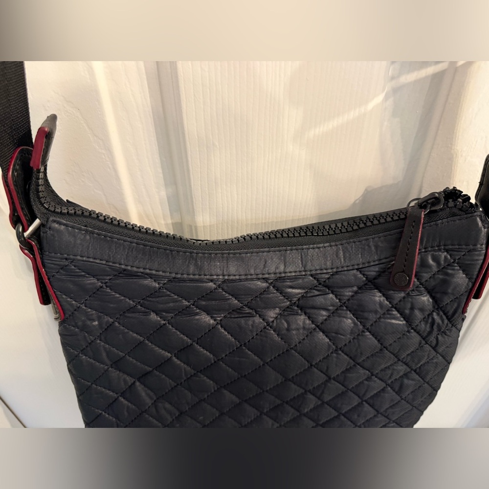 MZ Wallace Quilted Small Mia Crossbody Bag - Black - Picture 11 of 12